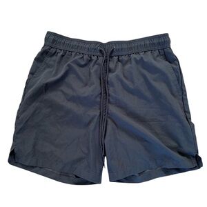 George Black and Gray Swim Trunks w/ Elastic Waistband Men’s Shorts Size Medium